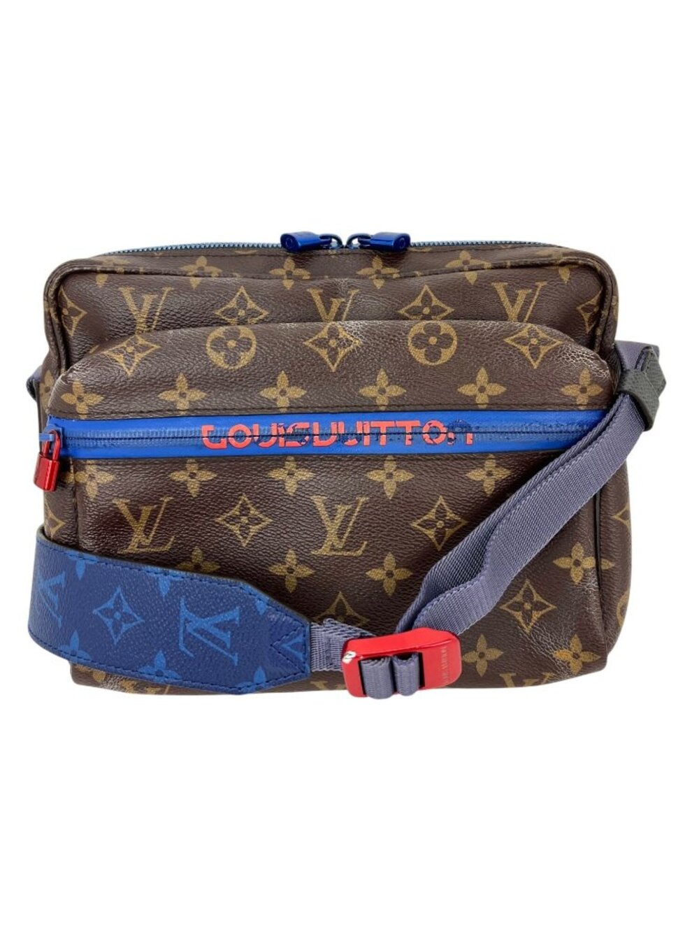 Louis Vuitton Monogram Outdoor Blue Messenger Bag